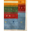 Tapis bleu transitionnel moderne Timbe Gabbeh-806259899