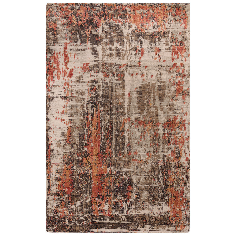 Tapis brun laine Byington, Rectangle 5 pi x 8 pi