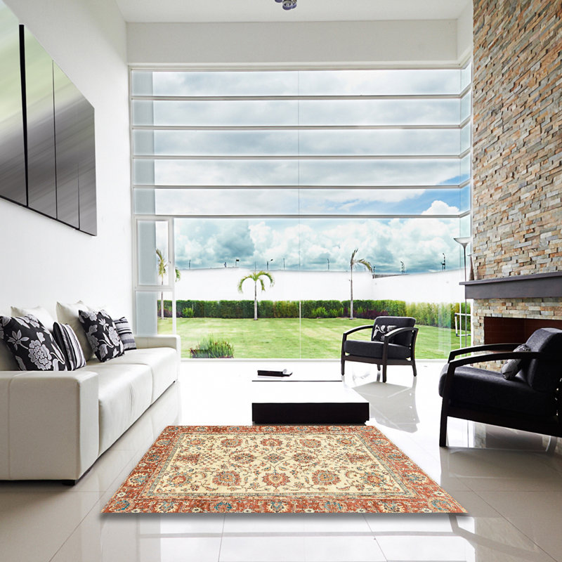 Abstract Indoor Rug, Square 6'