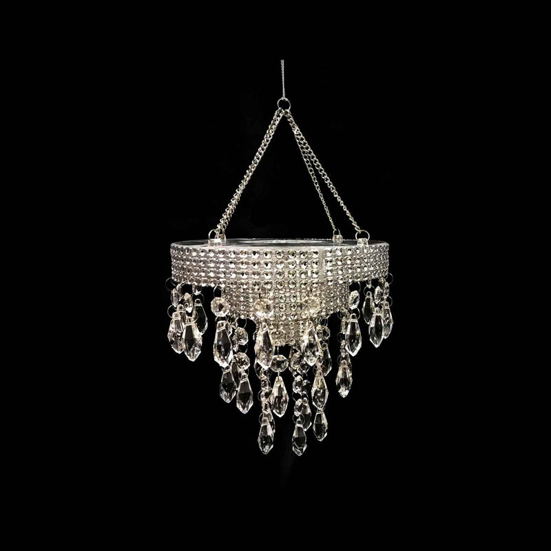 Ensemble de 2 ornements en acrylique lustre à perles de noël