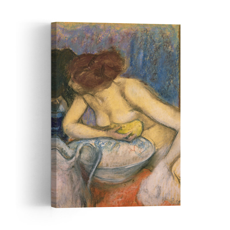 The Toilet, 1897 Impressionist Abstract Contemporary Wall Art Print by Edgar Degas - 1 Piece Wrapped Canvas Wall Art