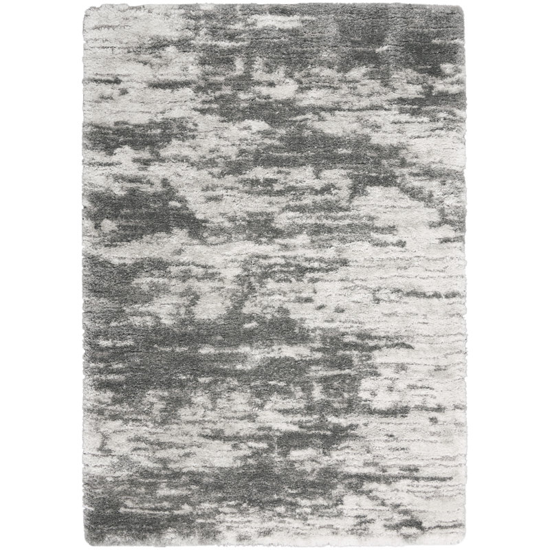 Tapis noir Modern, Rectangle 4 pi x 6 pi
