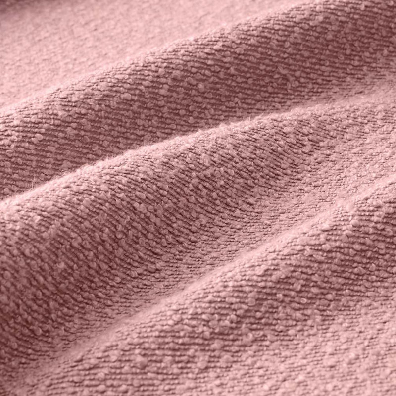 Boucle Upholstered Ottoman For Sectional, Pink