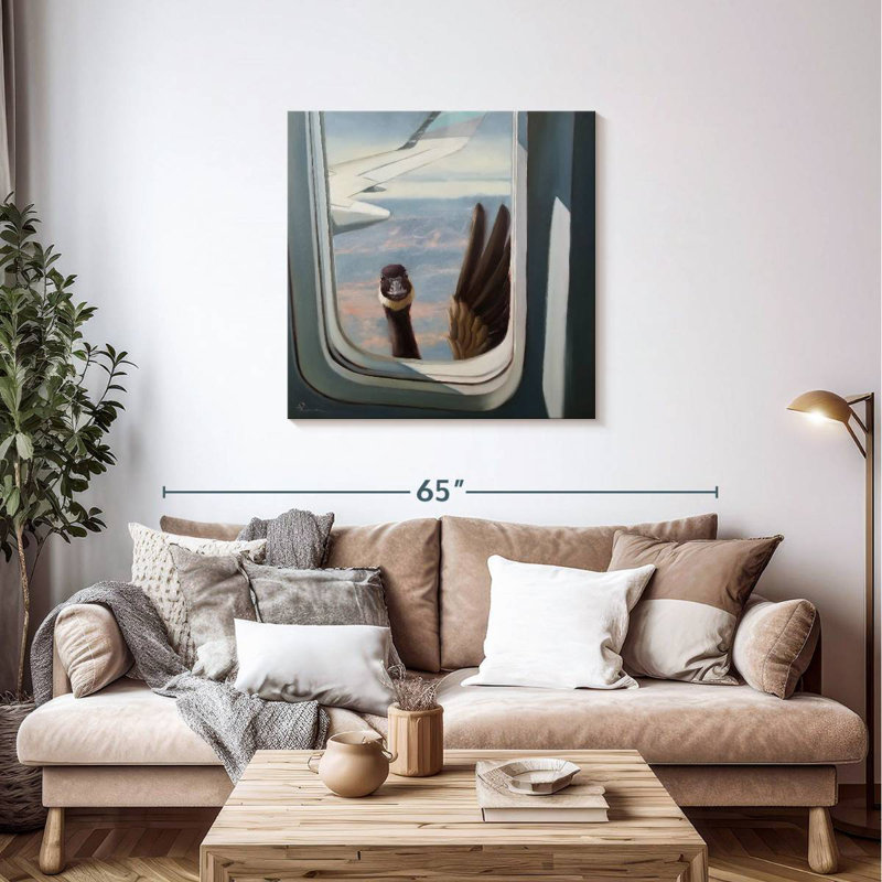 Brampt Friendly Skies, 36" H x 36" W