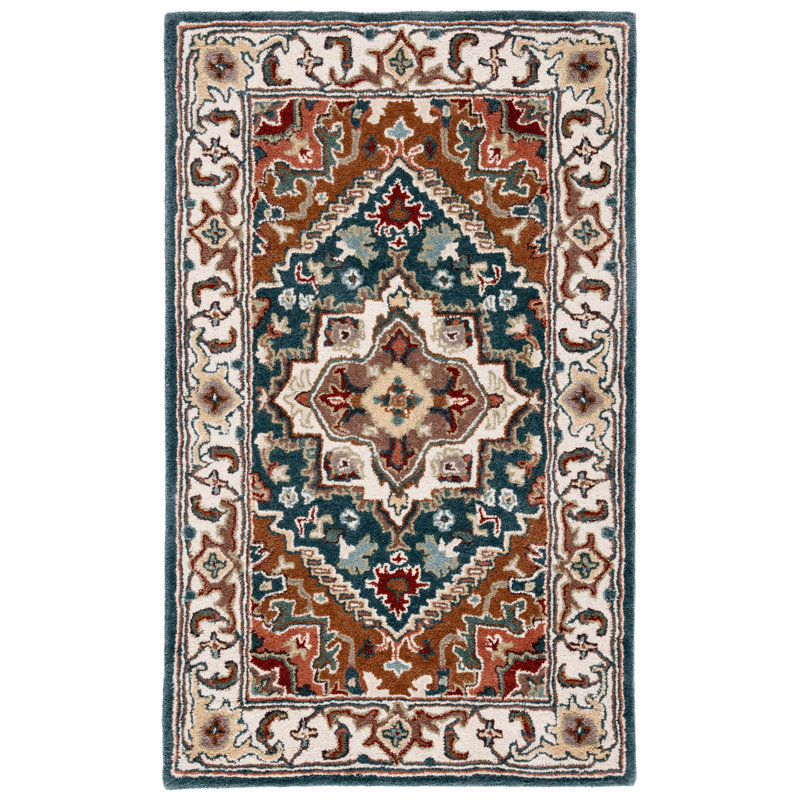 Parul Hand Tufted Wool Oriental Rug, Rectangle 2' x 3'