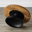 Table basse en bois massif clair wabi-sabi