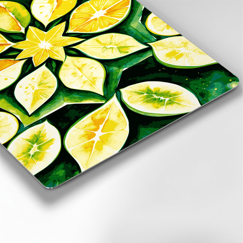 Art mural en métal carambole fruit, H 24 po x l 36 po
