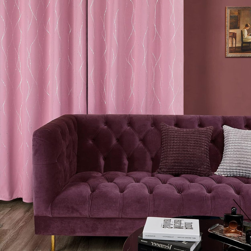 Blackout Curtain Panel Pair, Pink