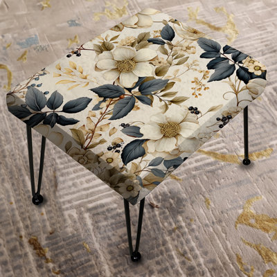 Vintage Flora - Plants Rectangle Ottoman