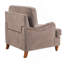 Fauteuil en tissu cacao