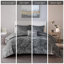 Ensemble de literie luxueux en velours gris, polyester de qualité supérieure pour la maison