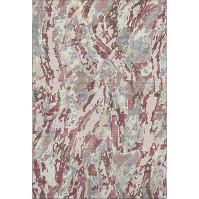 Tapis abstrait lavable à la machine de qualité supérieure Mayfield AMF2441