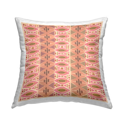 Coussin décoratif à motif de losanges Boho par Flora Kouta