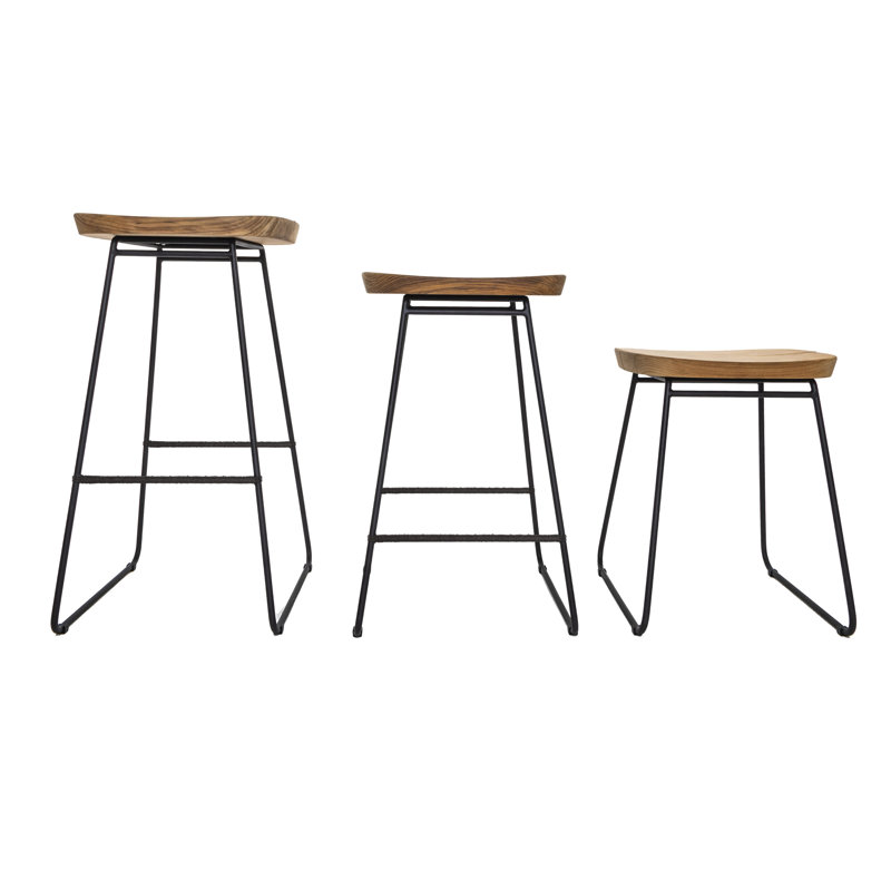 Bryggen Teak Patio Bar Stool, Counter Stool (25.875" Seat Height)