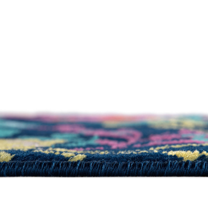 Analiese Floral Indoor Rug, Round 5'3"