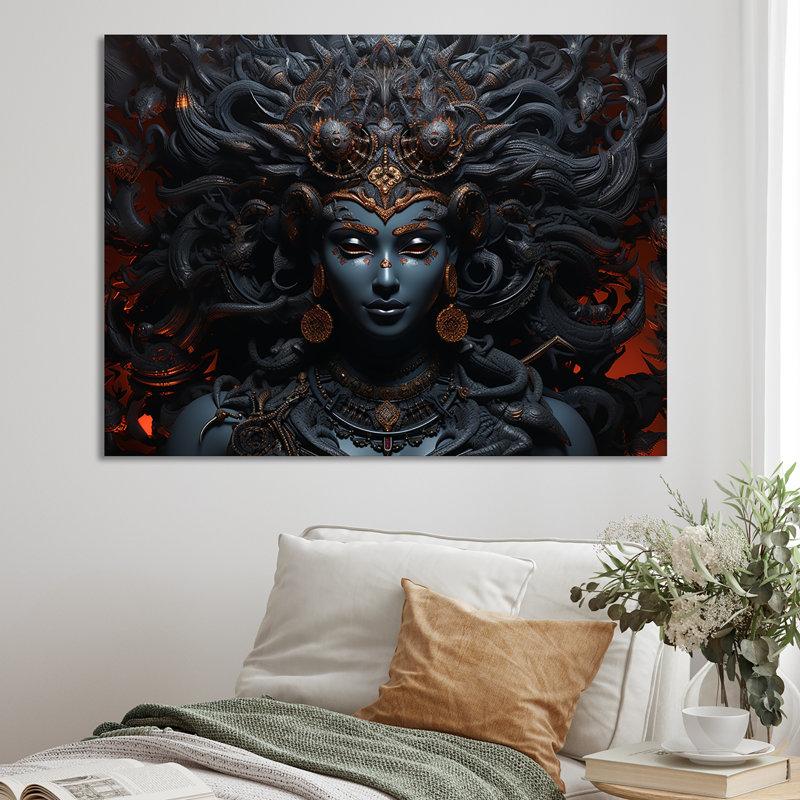 «Hinduism Indras God III», reproduction sur toile, Toile tendue, H 16 po x l 32 po x P 1 po