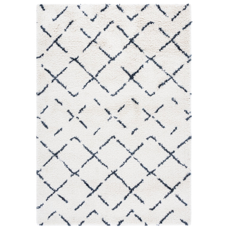 Arizona Shag Performance Abstract Indoor Rug, Rectangle 5'1" x 7'6"