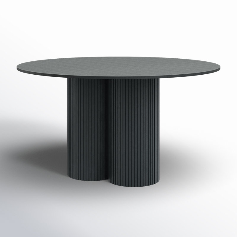 Round Dining Table, Black