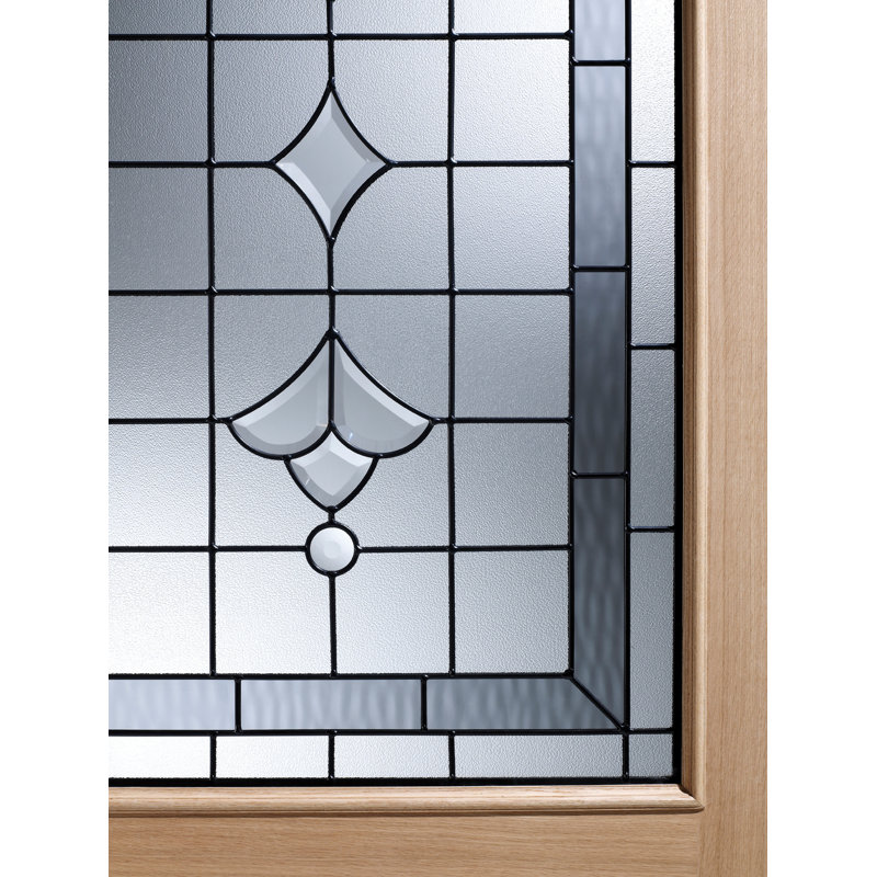 Winchester Glazed Oak External Door, 1981mm H x 838mm W x 44mm D