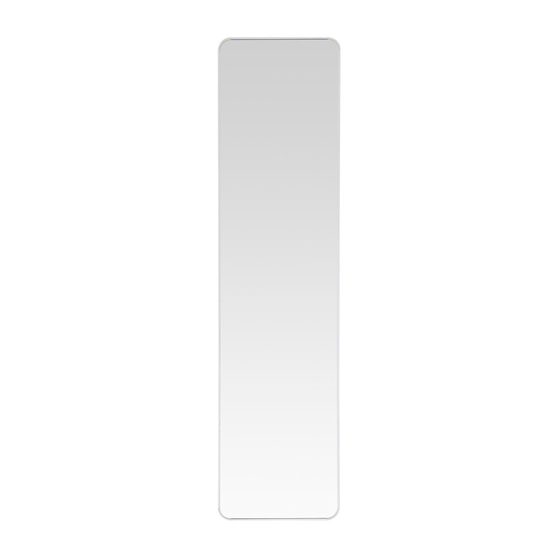 Metal Rectangle Mirror, White