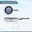 Buckingham Stainless Steel 5-Piece Cookware Set Saucepan Frying Pan & Milk Pan  
