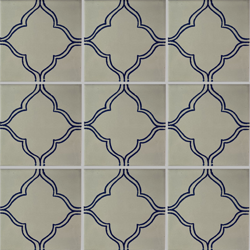 Carreaux mexicains 4,2 "x 4,2" 9 pièces TalaMex Florencia Talavera