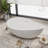 63" x 37" Freestanding Soaking Solid Surface Bathtub