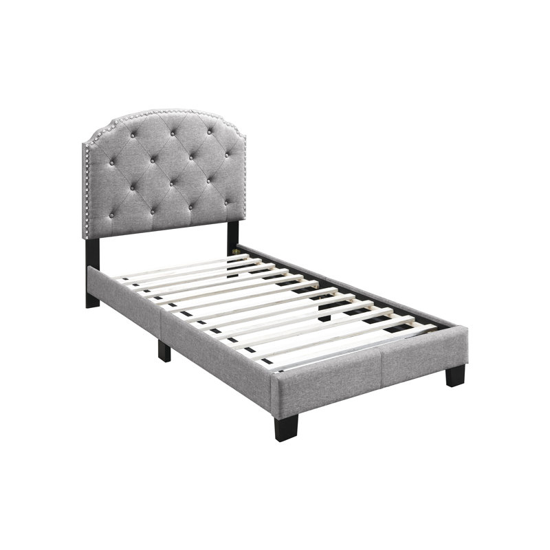 Mobilier de chambre à coucher capitonné, Lit simple