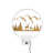 Stylish Wall Lamp, White & Gold, 11.8 x 14.2 x 3.9 inches | 100% Metal, IP 44 Rated, Max 12W | On/Off Switch, 78.7-inch Cable | Perfect for Glam, Animal-Inspired, Scenic & Christmas Decor-106854222