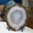 Picturesque Polished Thin Agate Plate