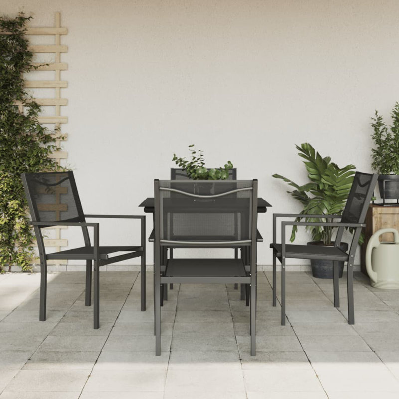 Garrey Patio Dining Set with Square Table, 4