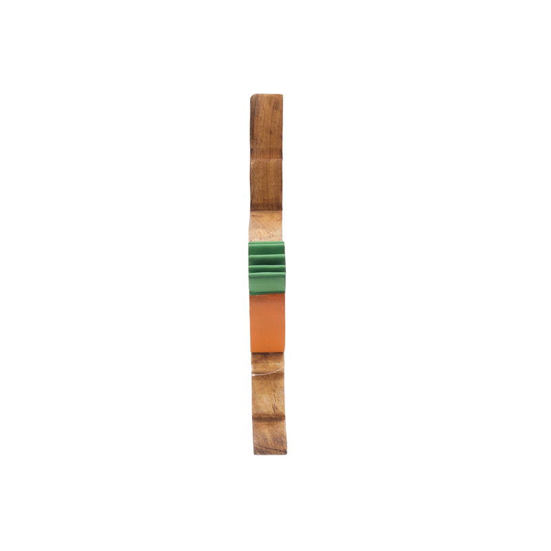 Wooden Easter Bunny Rabbit with Carrot Figure