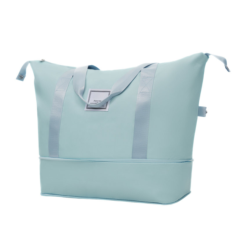 Ensemble de bagage 6 pièces, valise rigide avec double roulettes à poignée verrouillable, étui à cosmétiques 14 po, bagage 20/24/28 po avec sac de voyage et trousse de toilette