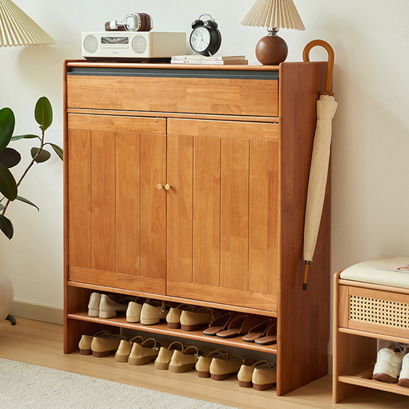 Rangement pour chaussures en bois de cerisier