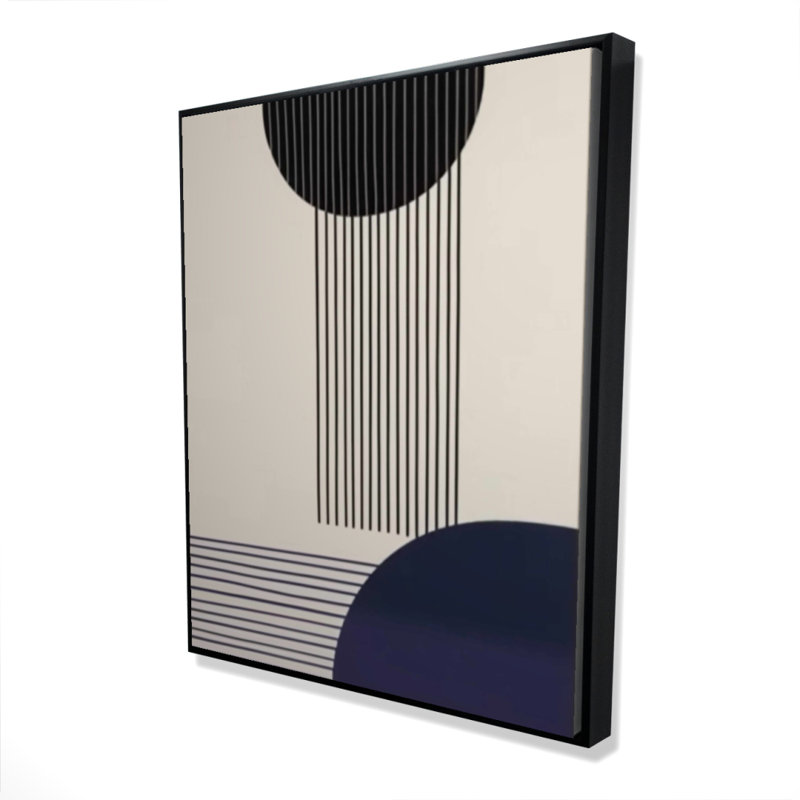 Circle Lines Print On Canvas
