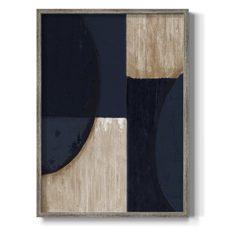 Reproduction encadrée marine reflets - bois massif, H 30 po x l 24 po