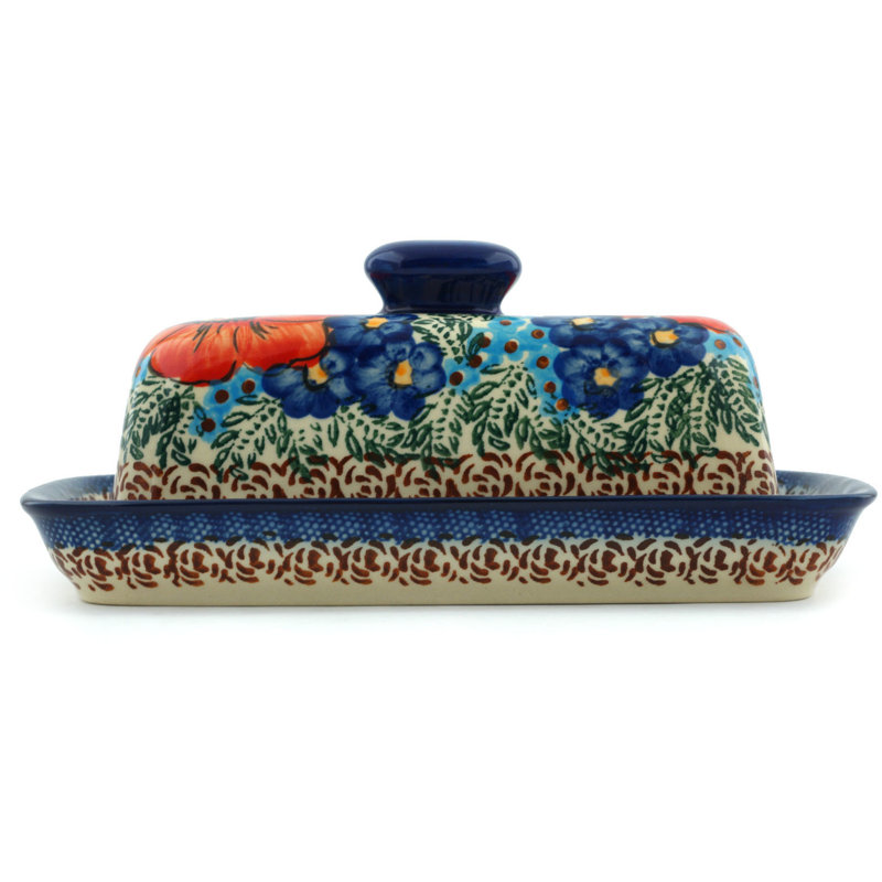 Polmedia Dancing Petals Butter Dish