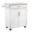 Îlot de cuisine avec chariot, tiroir, armoire de rangement et porte-serviettes-330556233