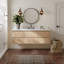   Ensemble de meuble-lavabo mural ovale simple 61 po avec comptoir en quartz blanc de 1,5 po Ensembles-1482954210-1482954221