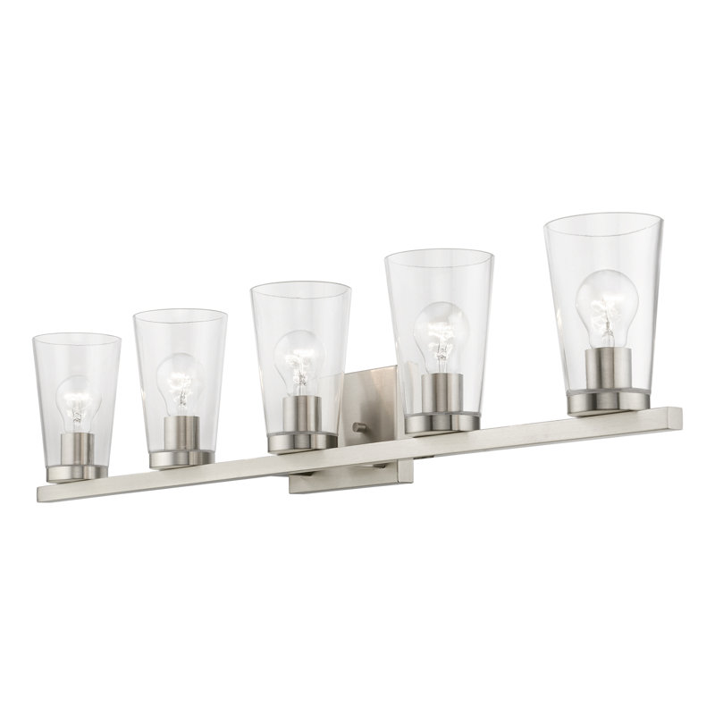 Areeas 5 - Light Dimmable Vanity Light, Brushed Nickel