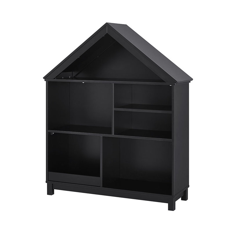 Krausgrill 114cm H x 93cm W Standard Bookcase, Black