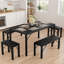 Ezzah Dining Set, Dining Table with Benches-680411272-746919456-746919459