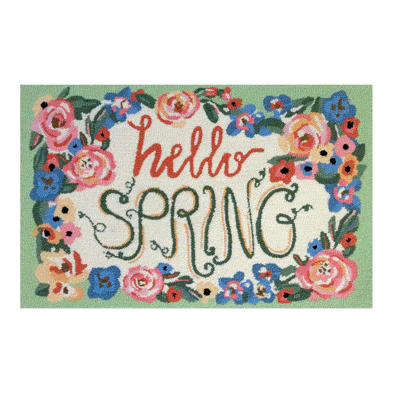 Hello Spring Green Size 24"X36"
