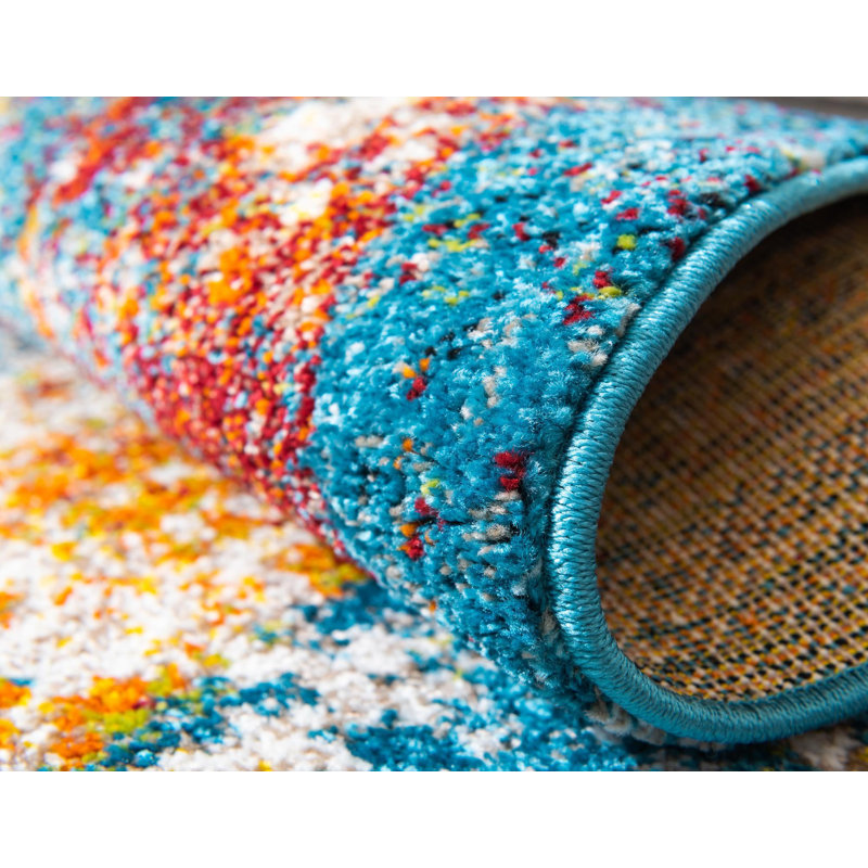 Transitional Murawski Area Rug Multi Mode Color, Round 3'3"