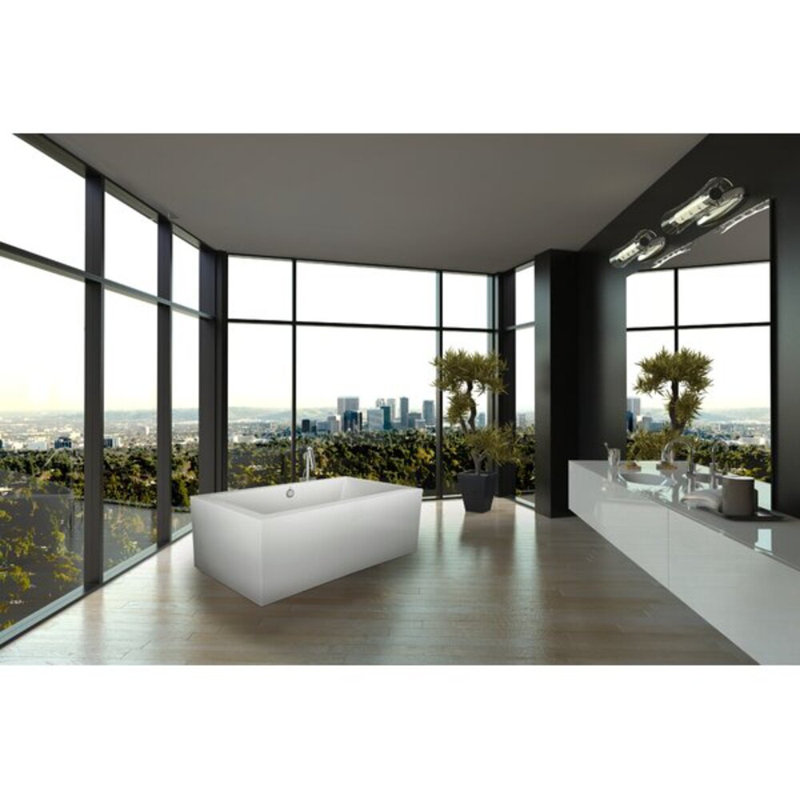 Maestro 72" x 38" Freestanding Air Bathtub, White