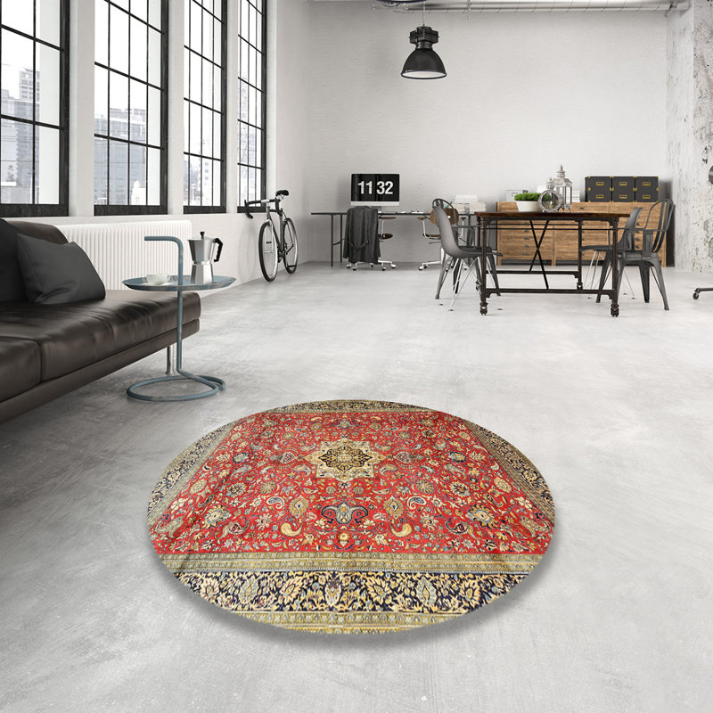 Karolina Oriental Indoor Rug, Round 6'