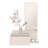 23.6" Wide 3-Tier Shelf  Floating  Mirror Console Table, Full Extension Drawer White-1081922826