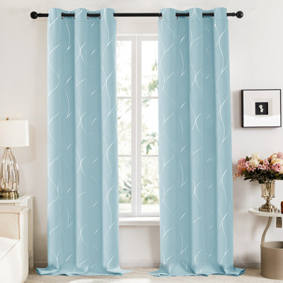 Kellda Thermal Room Darkening Polyester Curtain Panels