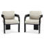 Chaises de salle à manger rembourrées Demars Modern-114906742-114906741