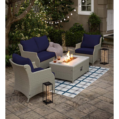 Ensemble de 2 chaises de patio avec coussins